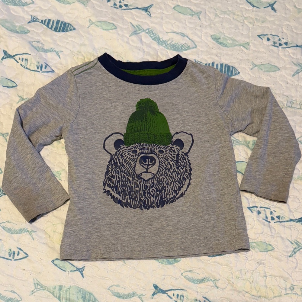 Bear Print Kids long sleeve